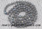 GMN120 Hand-knotted 6mm labradorite 108 beads mala necklaces