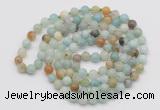 GMN124 Hand-knotted 6mm amazonite 108 beads mala necklaces