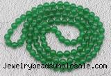 GMN16 Hand-knotted 8mm candy jade 108 beads mala necklaces