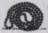 GMN420 Hand-knotted 8mm, 10mm black banded agate 108 beads mala necklaces