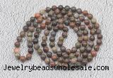 GMN422 Hand-knotted 8mm, 10mm ocean agate 108 beads mala necklaces