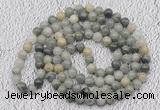 GMN465 Hand-knotted 8mm, 10mm seaweed quartz 108 beads mala necklaces