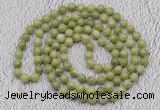 GMN469 Hand-knotted 8mm, 10mm China jade 108 beads mala necklaces