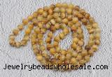 GMN490 Hand-knotted 8mm, 10mm golden tiger eye 108 beads mala necklaces