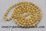 GMN491 Hand-knotted 8mm, 10mm golden tiger eye 108 beads mala necklaces