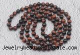 GMN494 Hand-knotted 8mm, 10mm red tiger eye 108 beads mala necklaces