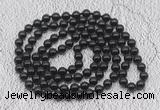 GMN505 Hand-knotted 8mm, 10mm black tourmaline 108 beads mala necklaces