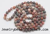 GMN523 Hand-knotted 8mm, 10mm brecciated jasper 108 beads mala necklaces