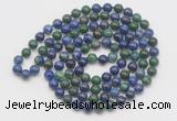 GMN526 Hand-knotted 8mm, 10mm chrysocolla 108 beads mala necklaces