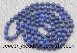 GMN533 Hand-knotted 8mm, 10mm lapis lazuli 108 beads mala necklaces