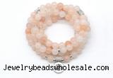 GMN7026 8mm pink aventurine 108 mala beads wrap bracelet necklace