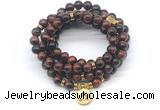 GMN7043 8mm red tiger eye 108 mala beads wrap bracelet necklace