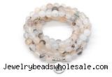 GMN7064 8mm montana agate 108 mala beads wrap bracelet necklaces