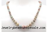 GMN7308 serpentine jasper graduated beaded necklace & bracelet set