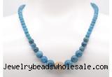 GMN7327 apatite graduated beaded necklace & bracelet set