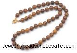 GMN7783 18 - 36 inches 8mm, 10mm round elephant skin jasper beaded necklaces