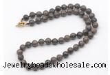 GMN7815 18 - 36 inches 8mm, 10mm round rainbow labradorite beaded necklaces