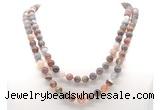 GMN8014 18 - 36 inches 8mm, 10mm Botswana agate 54, 108 beads mala necklaces