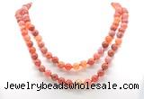 GMN8015 18 - 36 inches 8mm, 10mm fire agate 54, 108 beads mala necklaces