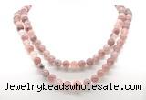 GMN8023 18 - 36 inches 8mm, 10mm strawberry quartz 54, 108 beads mala necklaces