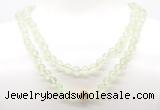 GMN8025 18 - 36 inches 8mm, 10mm prehnite 54, 108 beads mala necklaces