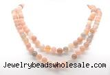 GMN8028 18 - 36 inches 8mm, 10mm moonstone 54, 108 beads mala necklaces