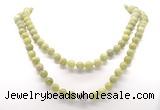 GMN8031 18 - 36 inches 8mm, 10mm China jade 54, 108 beads mala necklaces