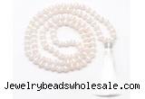 GMN8488 8mm, 10mm Tibetan agate 27, 54, 108 beads mala necklace with tassel