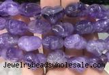 HGBS03 15 inches 11*13*18mm carved heart amethyst beads