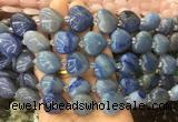 HGBS34 15 inches 20mm heart blue aventurine gemstone beads wholesale