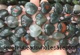 HGBS37 15 inches 20mm heart blood jasper gemstone beads wholesale