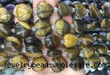 HGBS55 15 inches 20mm heart yellow tiger eye gemstone beads wholesale