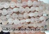 HGBS66 15 inches 10mm heart rose quartz gemstone beads wholesale