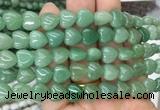 HGBS69 15 inches 10mm heart green aventurine gemstone beads wholesale