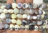 HGBS73 15 inches 10mm heart tree opal gemstone beads wholesale