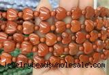 HGBS76 15 inches 10mm heart red jasper gemstone beads wholesale