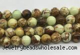 LEBS04 15 inches 10mm round lemon turquoise beads wholesale