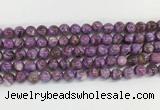 LPBS06 15 inches 6mm round purple Lepidolite beads wholesale