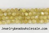 LPBS12 15 inches 8mm round yellow Lepidolite beads wholesale