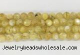 LPBS14 15 inches 10mm round yellow Lepidolite beads wholesale