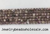 LPBS17 15 inches 6mm round natural purple Lepidolite beads wholesale