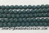 LVBS06 6mm, 8mm, 10mm, 12mm, 14mm, 16mm, 18mm & 20mm round charm blue lava beads