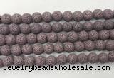 LVBS09 6mm, 8mm, 10mm, 12mm, 14mm, 16mm, 18mm & 20mm round purple lava beads