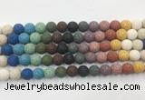 LVBS16 6mm, 8mm, 10mm, 12mm, 14mm, 16mm, 18mm & 20mm round rainbow lava beads