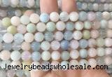 MGBS02 15 inches 8mm round morganite beads wholesale