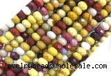 MKBS02 15 inches 5*8mm faceted rondelle mookaite gemstone beads