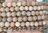 MSBS18 15 inches 10mm round moonstone gemstone beads wholesale