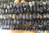 NGBS114 15 inches 8*12mm - 10*14mm faceted nuggets amethyst beads