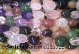 NGBS17 15 inches 8*12 - 10*14mm nuggets multicolor quartz gemstone beads