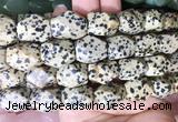 NGBS173 15 inches 13*18mm faceted nuggets dalmatian jasper gemstone beads